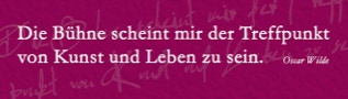 Die Bühne ist Treffpunkt von Kunst und Leben